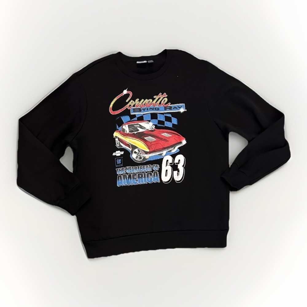 1963 Chevrolet Corvette - GM Product - Sweatshirt - Distressed Logo Men's 2XL
